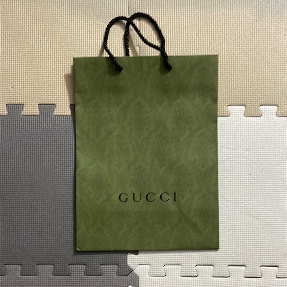 Authentic Gucci Green Shopping Bag